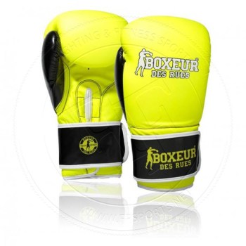 Boxeur De Rues Synthetic Leather Boxing Gloves Fluo bxt-5180_yellow